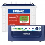 Luminous Eco Volt +1050 Sine Wave Inverter & Luminous Red Charge TT18000 150AH Tall Tubular Battery